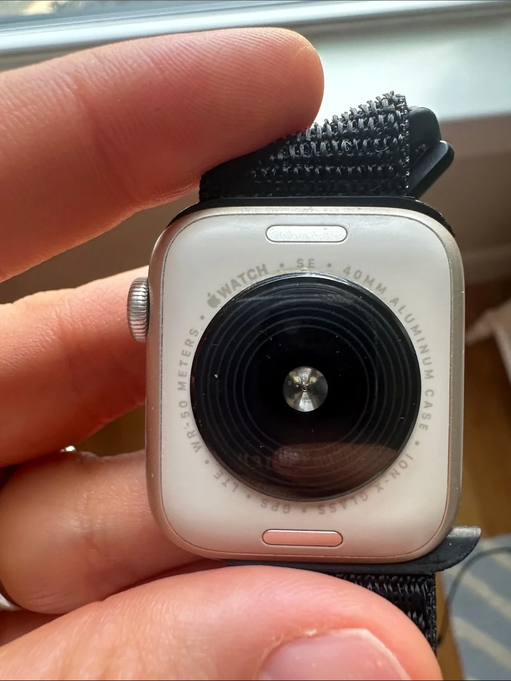 Apple Watch SE 40MM with Black Band - Silver Case